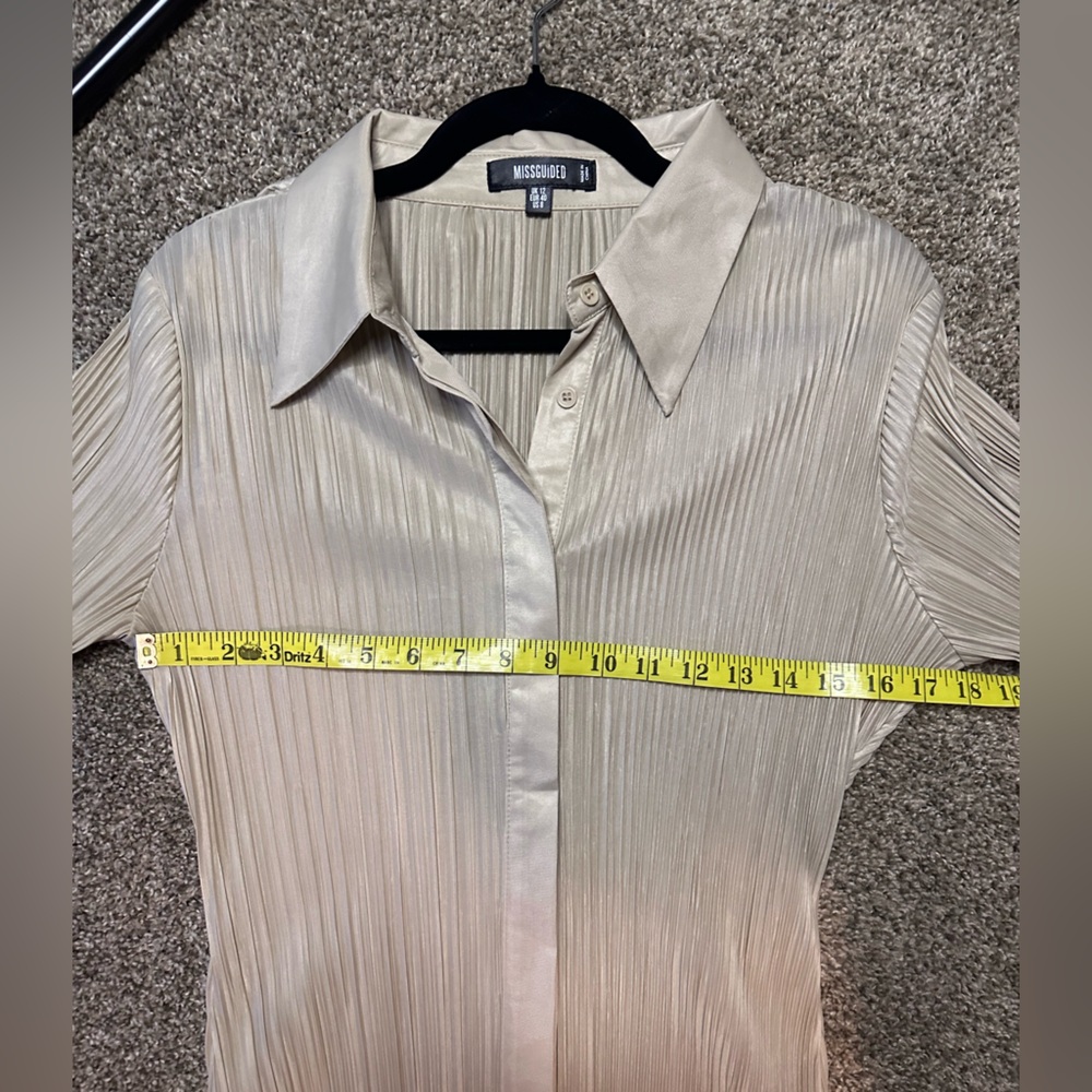 Missguided Long Button Down Blouse - image 3